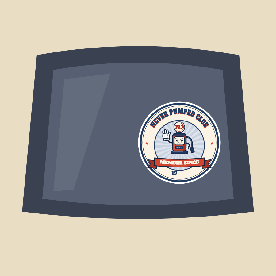 Never Pumped Club Sticker